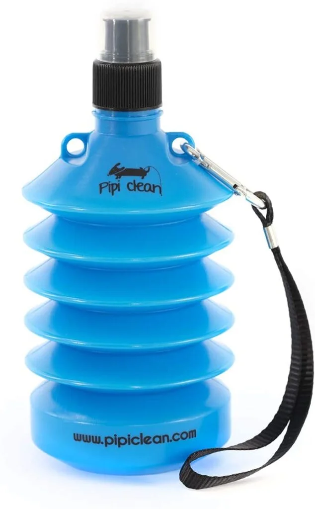 PIPI-CLEAN Botella higienizante para Limpiar el PIS de los Perros o  Mascotas en vías públicas, farolas, fachadas, Bancos, Coches (Rosa)