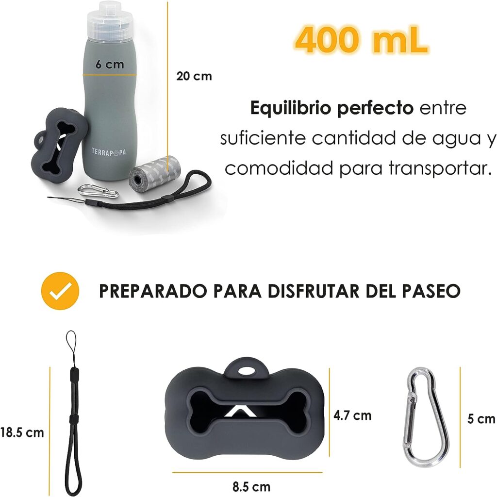 Tamaño Perfecto y accesorios GRATIS con la botella pipi perro Terrapopa